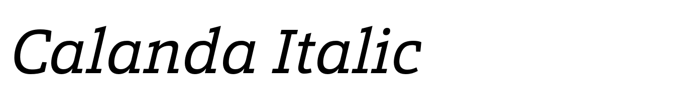 Calanda Italic